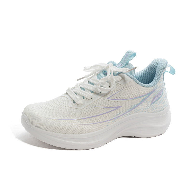 New Women Sneakers Color-blocked Fashion Versatile Comfortable Casual Shoes, High Aesthetic Korean Style Womens Shoes S, Women Shoes