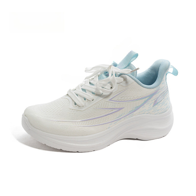 New Women Sneakers Color-blocked Fashion Versatile Comfortable Casual Shoes, High Aesthetic Korean Style Womens Shoes S, Women Shoes